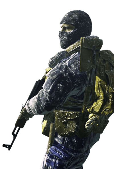 Um soldado no jogo Call Of Duty